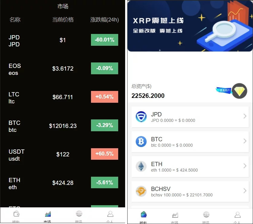 多币种区块链交易所 / 存取功能齐全 / 最新价格走势-淘源码网