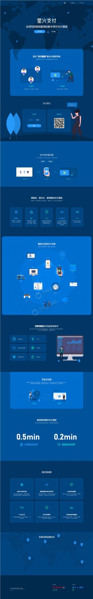 星火支付/USDT承兑系统/支持ERC20 OMNI/代理商/第三方支付接口/USDT场外OTC/数字货币-淘源码网